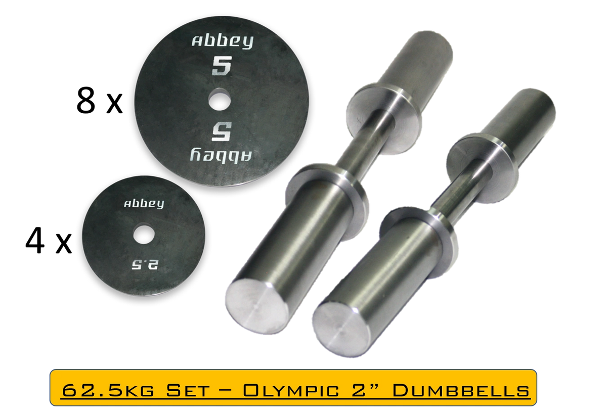 Olympic 2" Dumbbell Set 62.5kg Set